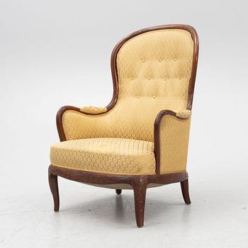 Carl Malmsten, a rare armchair, Cabinetmaker Albin Johansson, Stockholm, 1946.