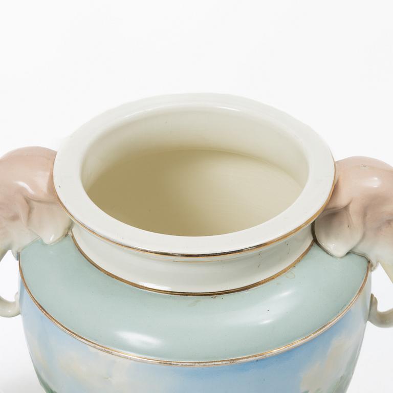Rörstrand, urn with lid, late 19th century.