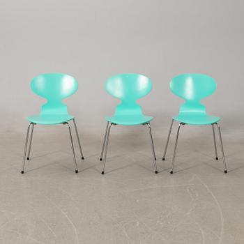 Arne Jacobsen,  stolar 8 st, "Myran", Fritz Hansen, 1993.