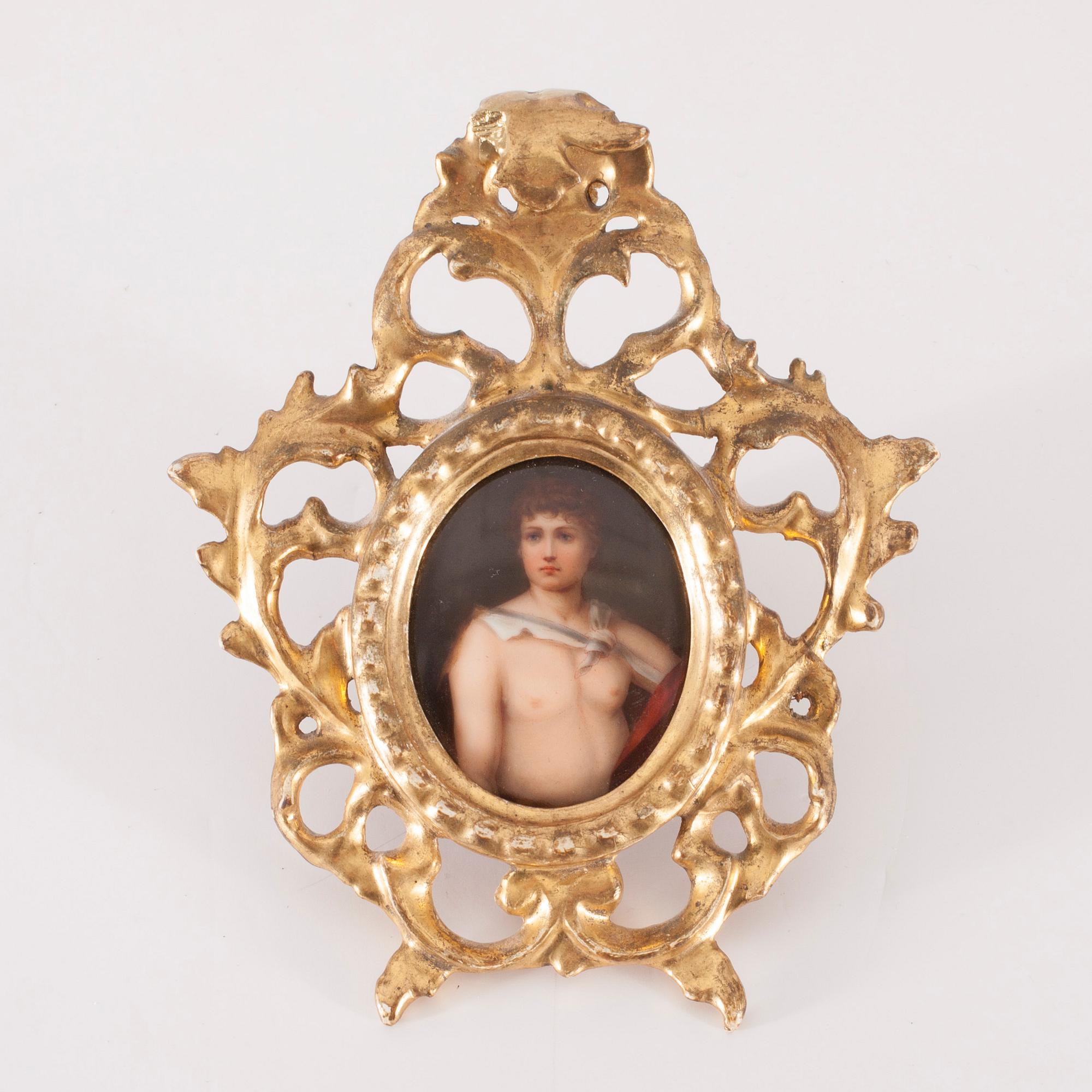 MINIATYR, porslin, Florens, Italien 1800-tal.