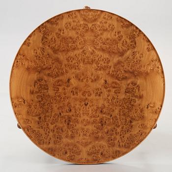 Josef Frank, a burrwood and walnut sofa table, Svenskt Tenn, model 2139, post 1985.