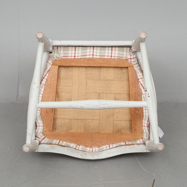 TABURETT, gustaviansk stil, 1800-tal.