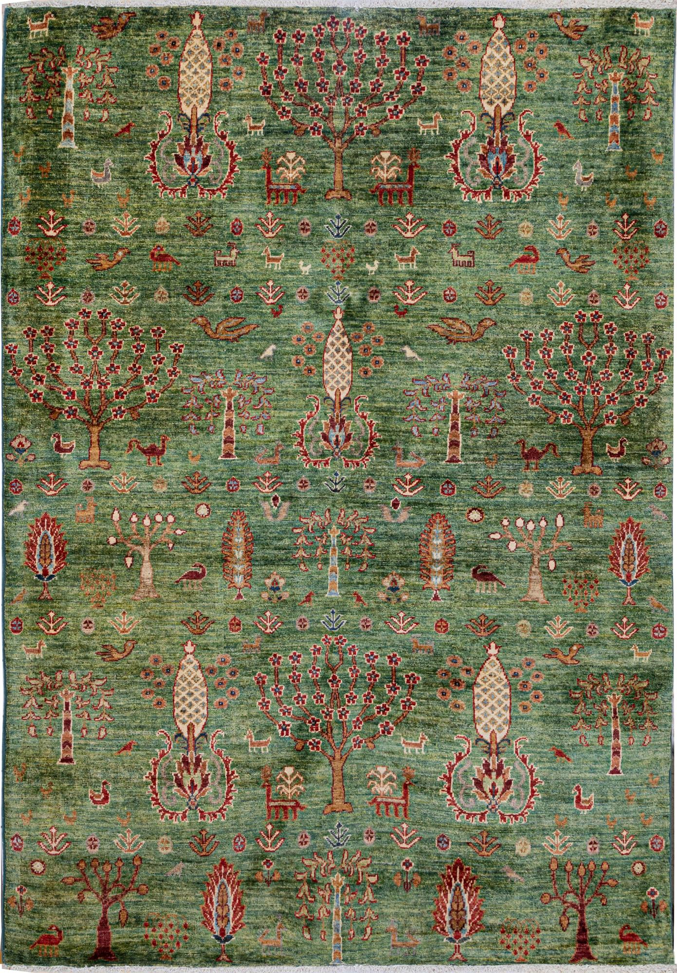 A carpet, Khorjin, ca 207 x 146 cm.