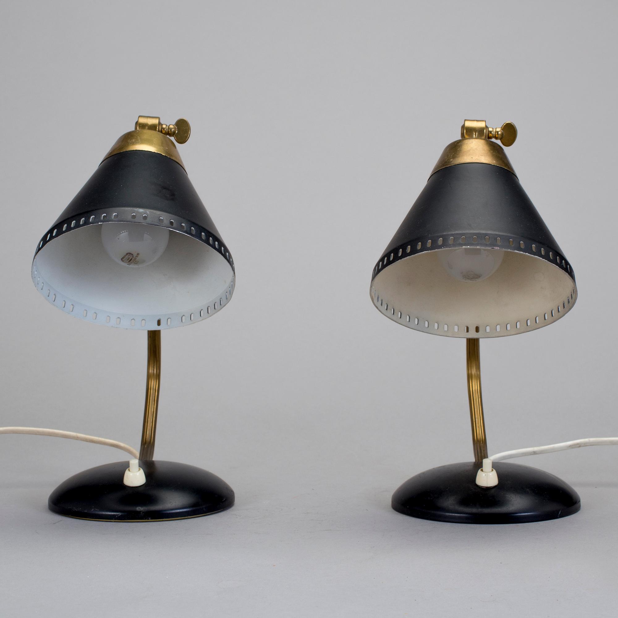 BORDS-/VÄGGLAMPOR, EWÅ, Värnamo, 1900-talets mitt.