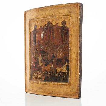 Ikon, Ryssland, 1800-tal, Jesu uppståndelse och nedstigning till de döda.