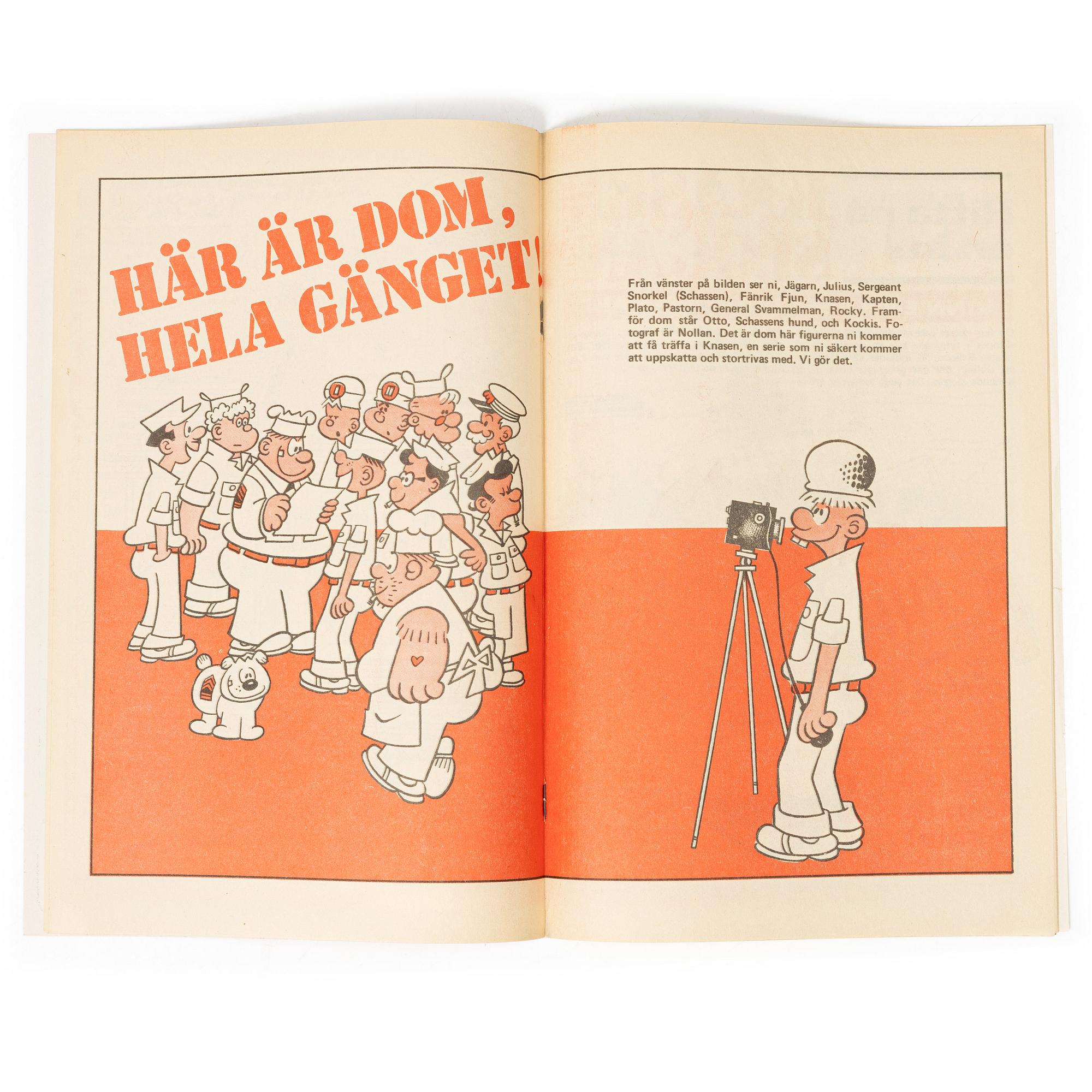 Comic book, “Knasen”, No. 1, 1970.
