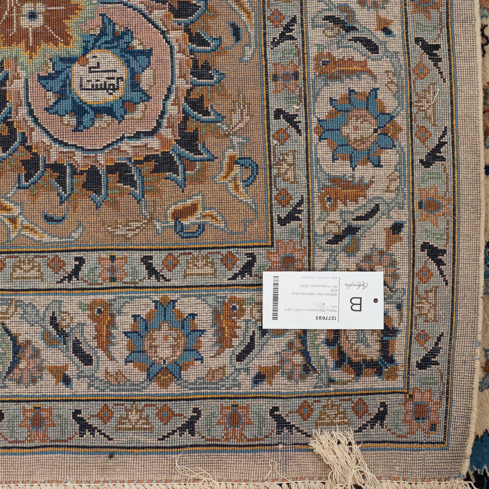 Matto, Old Kashan, ca 521 x 364 cm.