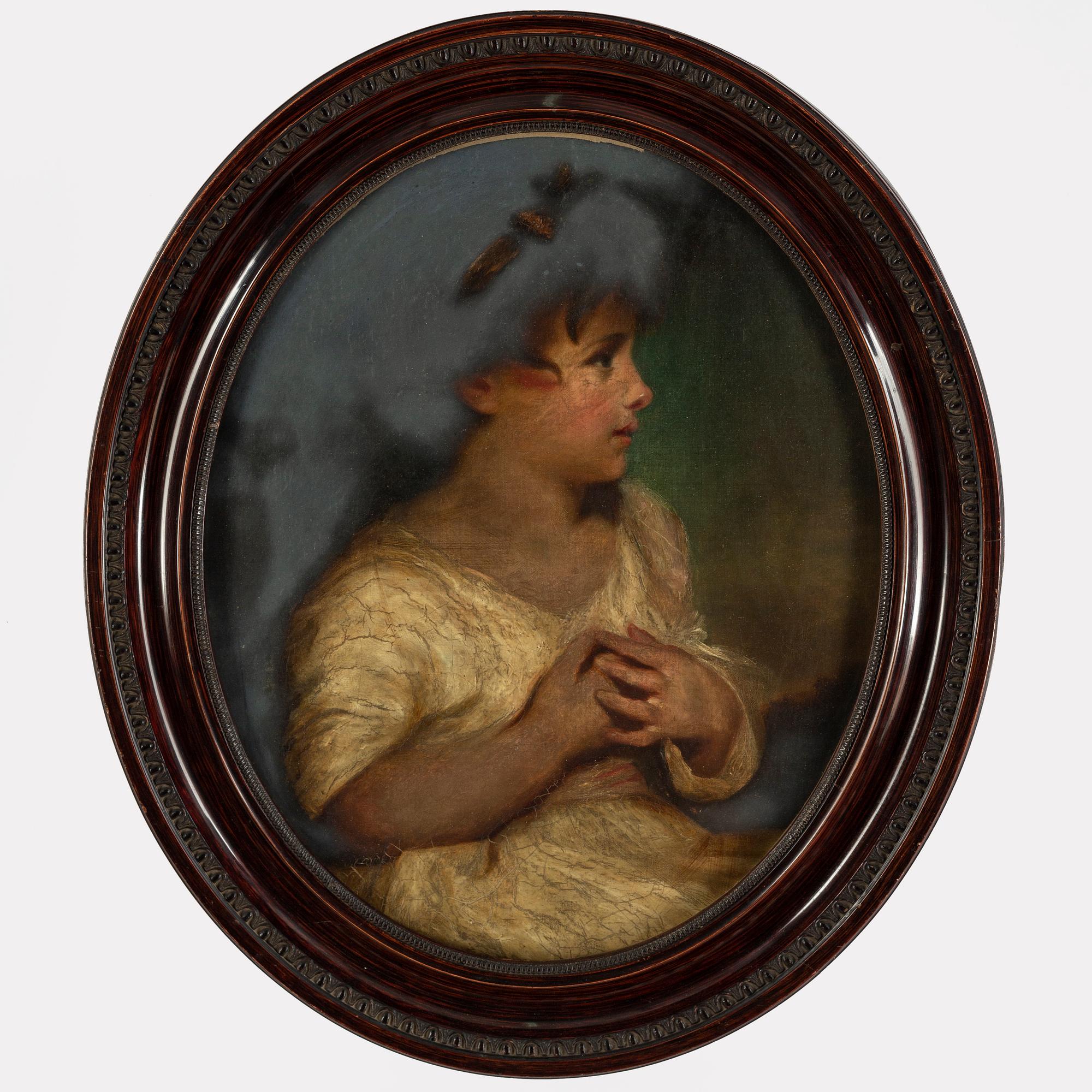 JOSHUA REYNOLDS, kopia efter, olja på pappannå.