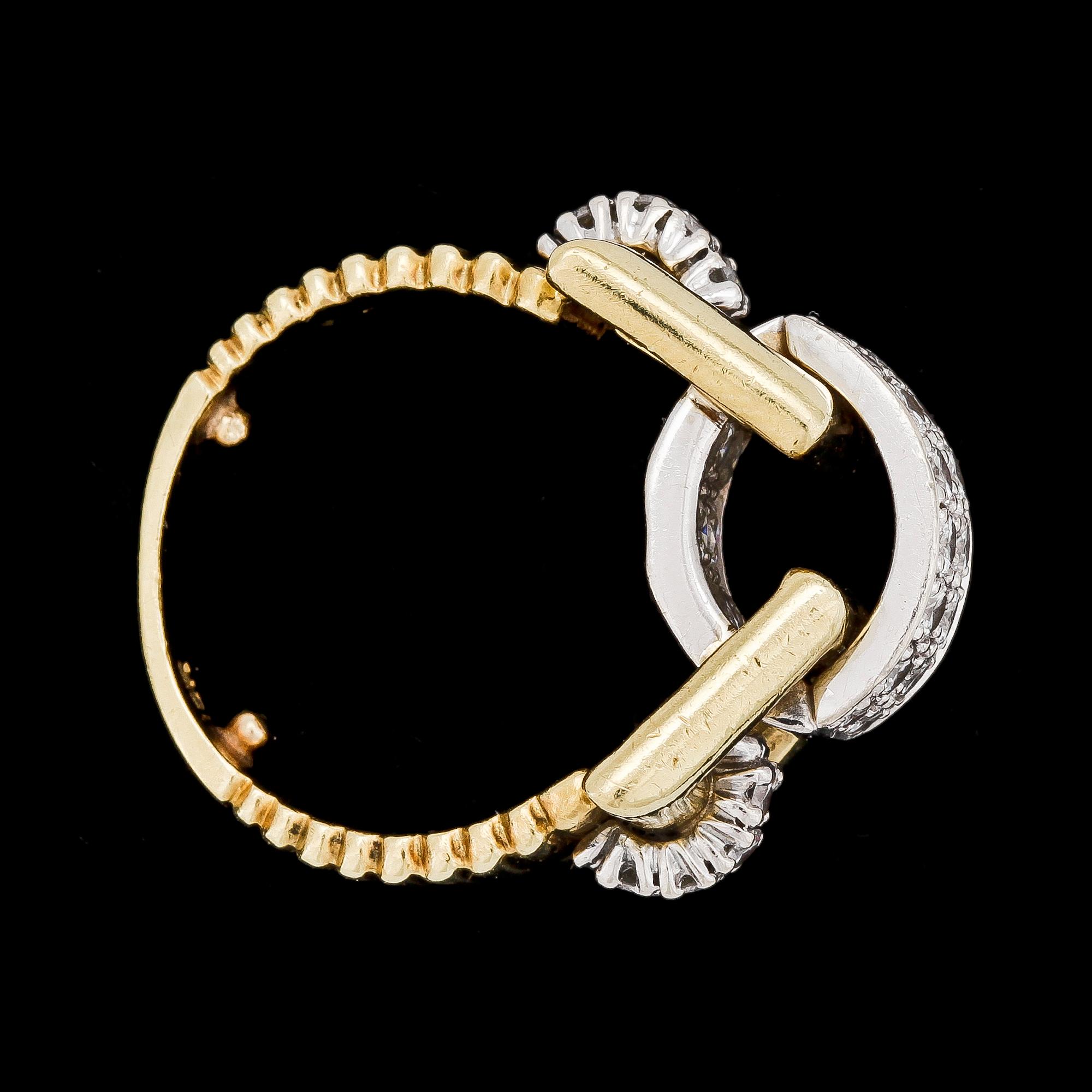 RING, 18k guld med briljantslipade diamanter, tot ca 1.32 ct.