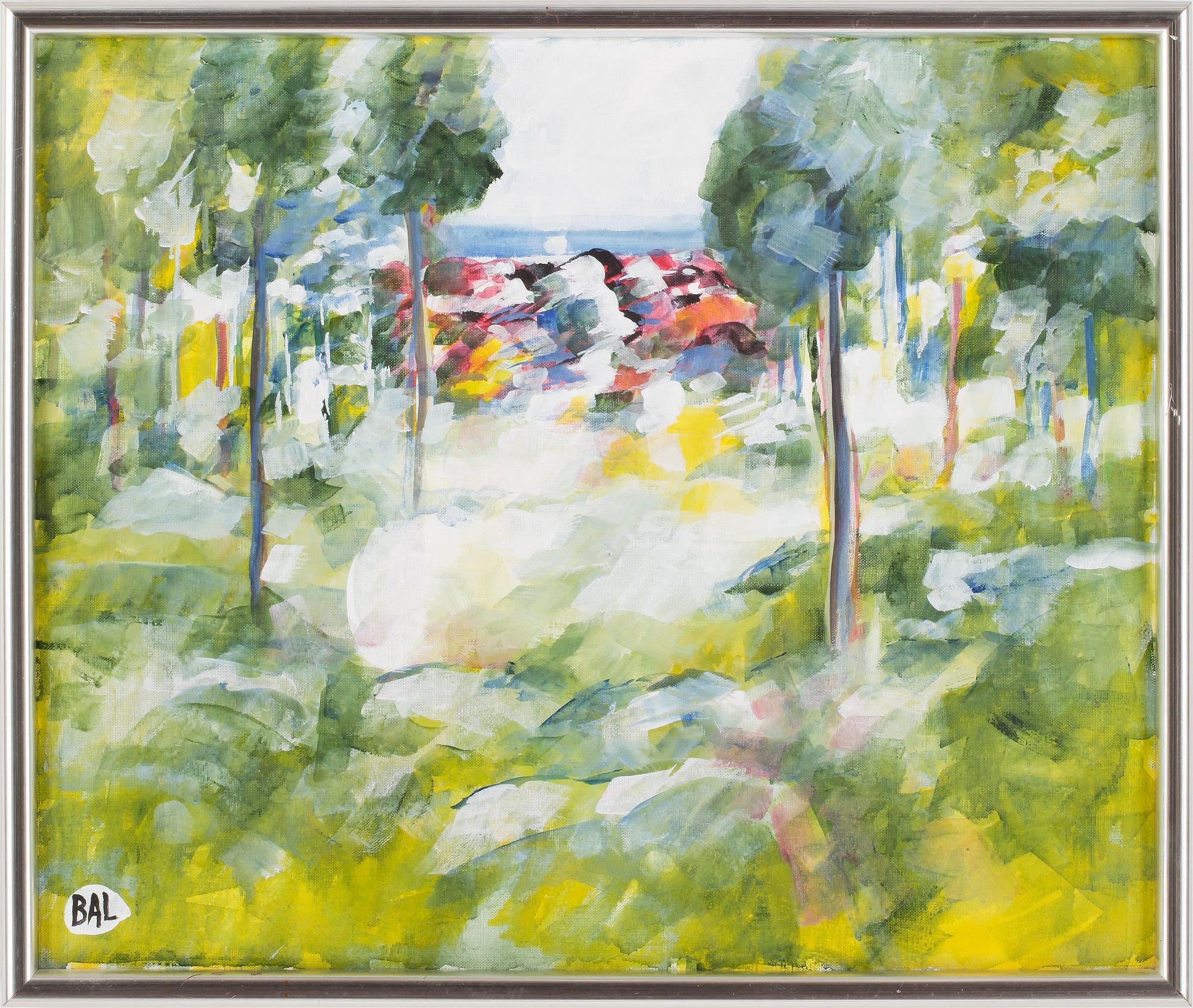 BENGT ARNE LINDEROS (BAL), olja på duk, signerad.