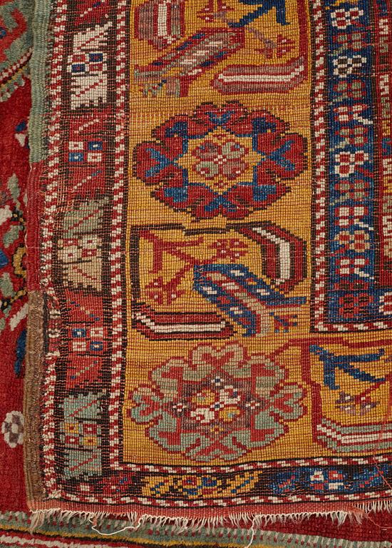 MATTA, antik Anatolisk bönematta, Konya området (Konya-Ladik), 1800-talets sista fjärdedel, ca 118,5 x 114,5 cm.