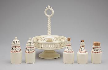 BORDSSURTOUT, flintgods, troligen England, sent 1800-tal.