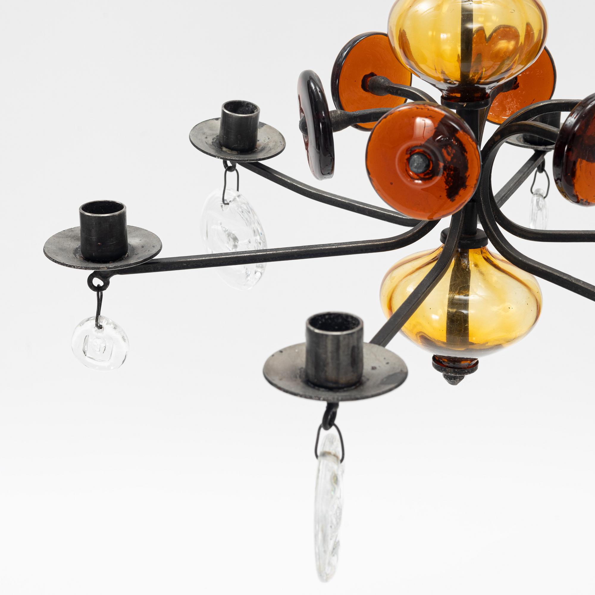 Erik Höglund, a chandelier, Boda Smide.