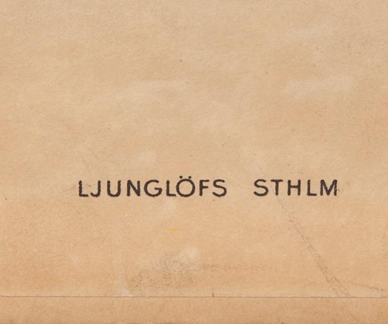 SKOLPLANSCHER, 2 st, Ljunglöfs STHLM, 1900-talets mitt.