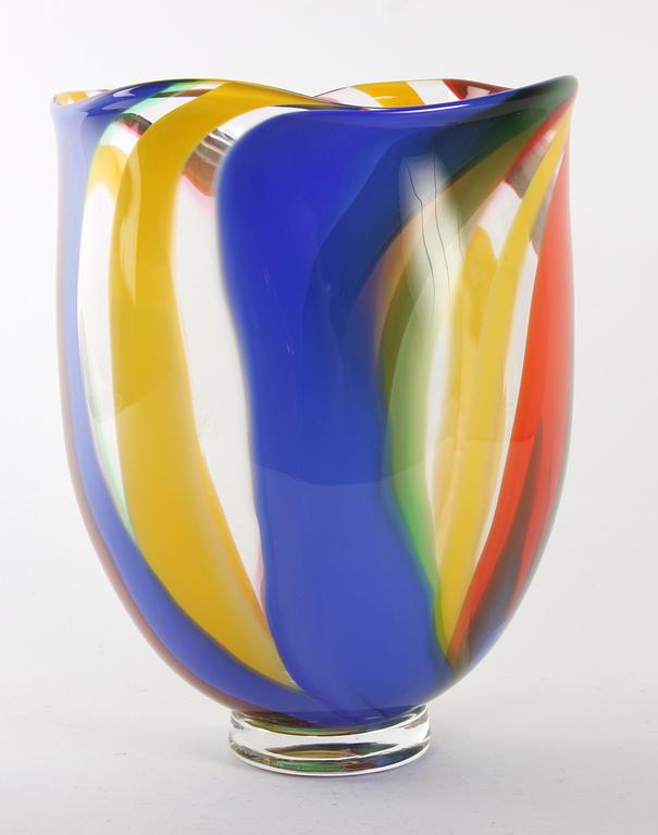 VAS, glas, Berit Johansson, Vadstena 1990, sign.