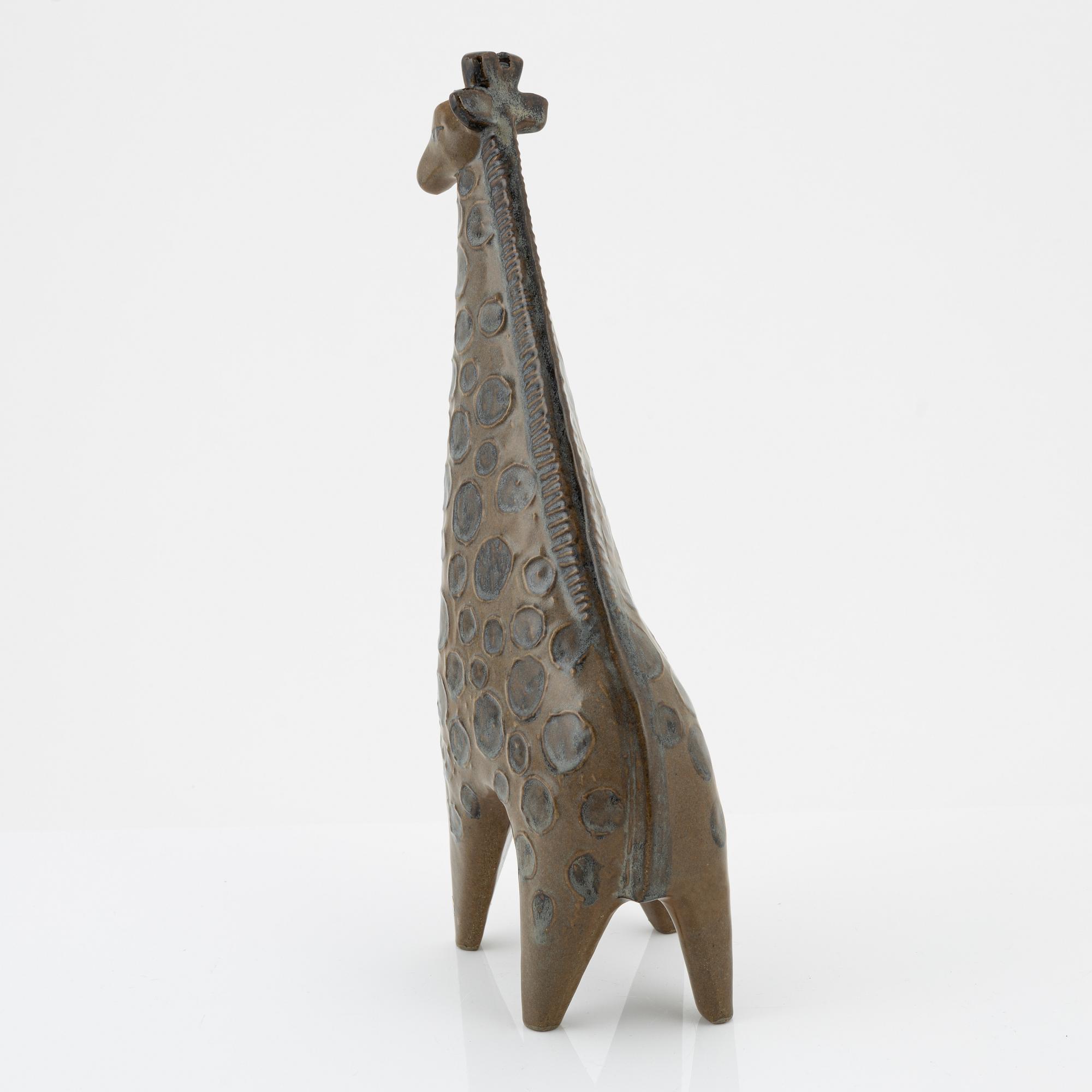 Lisa Larson, a stoneware giraffe figurine, Gustavsberg, Sweden.
