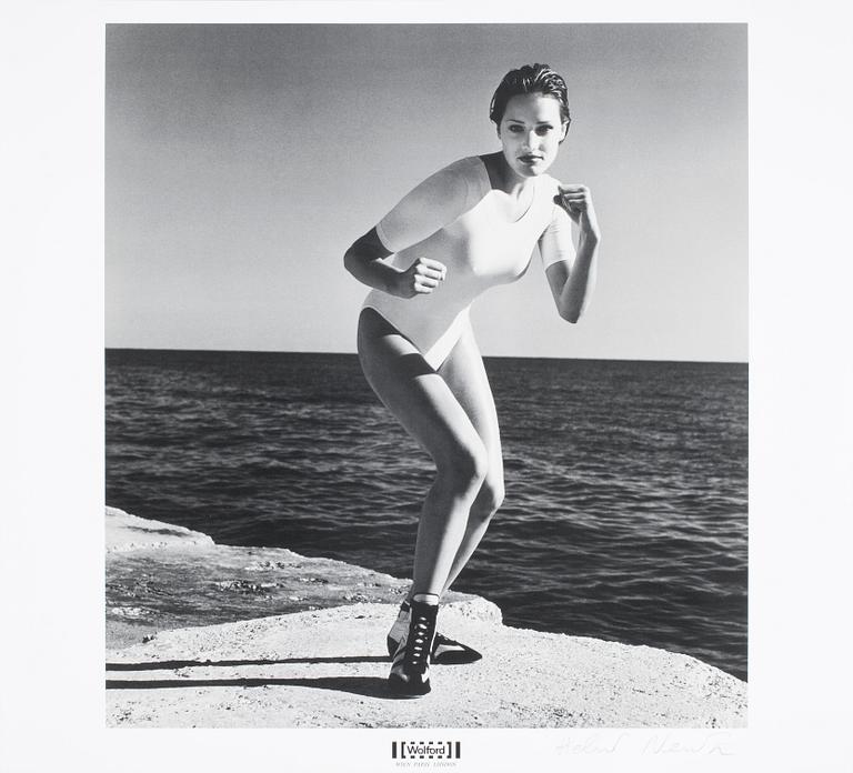 HELMUT NEWTON, offsetlitografi. The Wolford portfolio, sign.