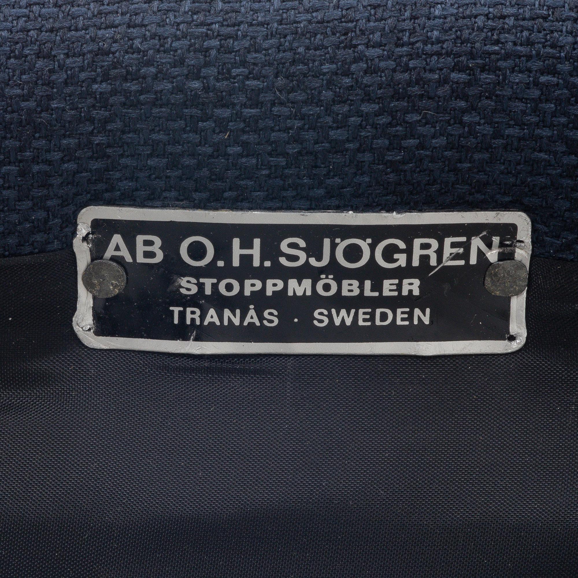 Carl Malmsten, a sofa, "Patron", AB O.H. Sjögren, Tranås, second half of the 20th century.