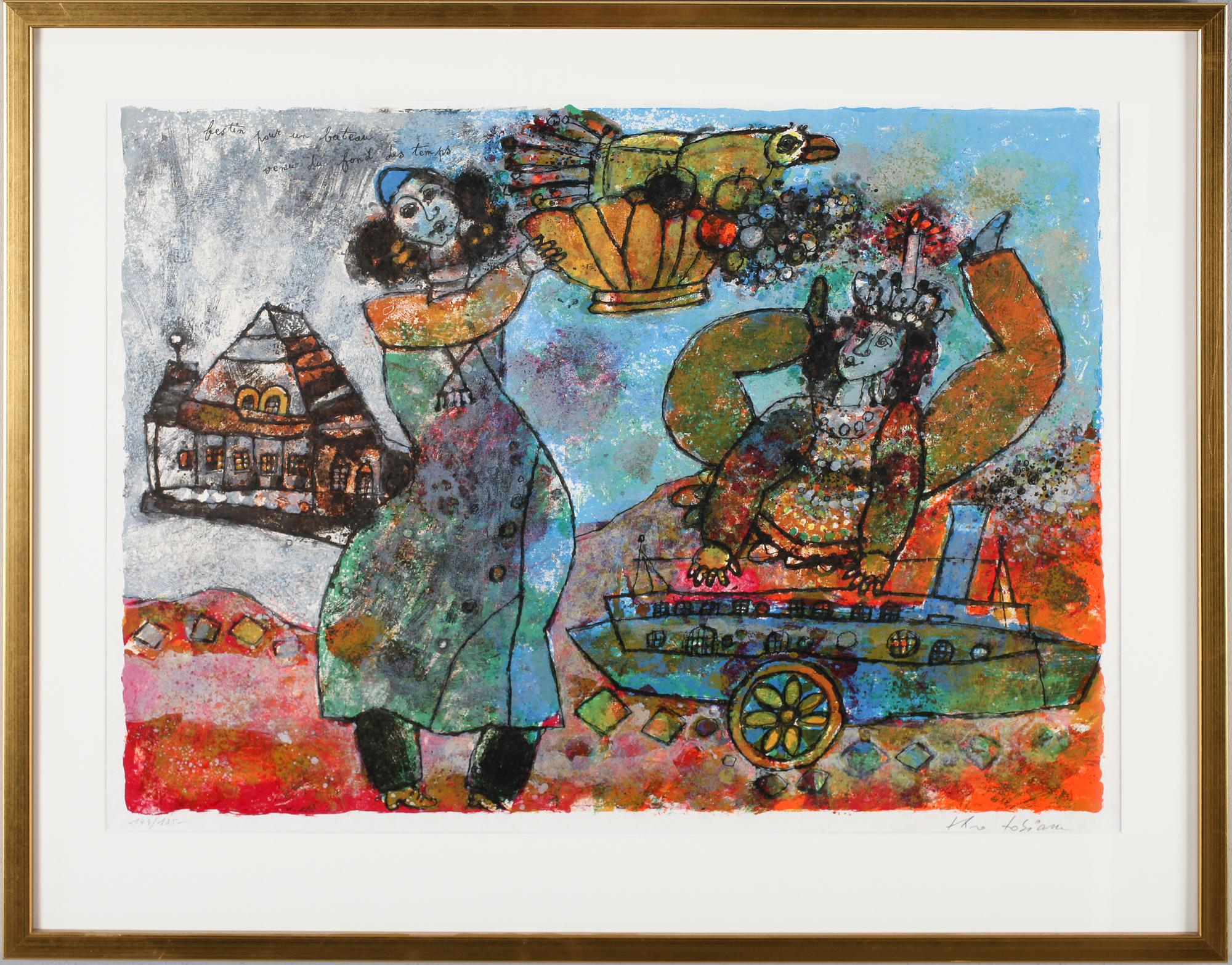 THEO TOBIASSE, färglitografi, signerad och numrerad 144/175.