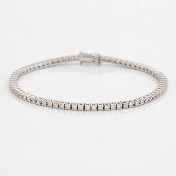Brilliant cut diamond bracelet, with certificate HRD.