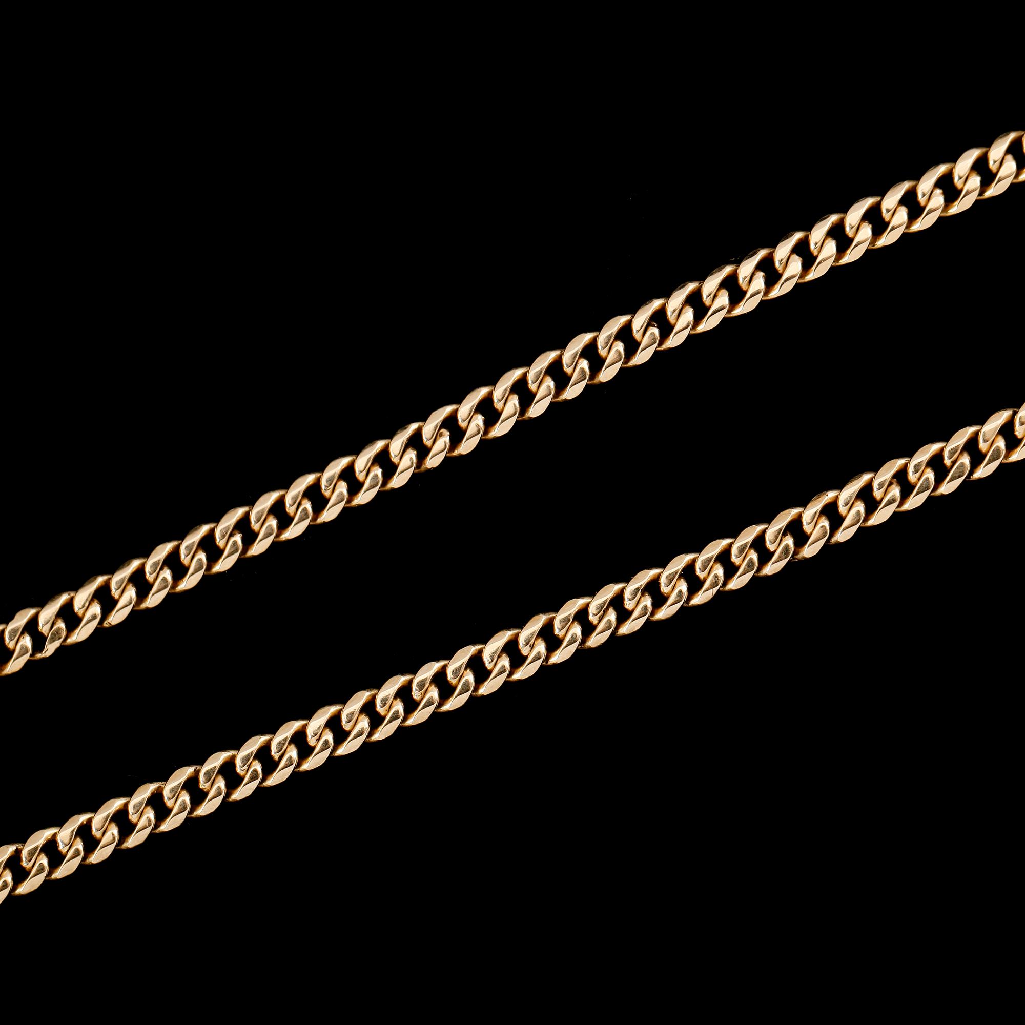 FICKURSKEDJA, 14 k guld. Vikt ca 14 g.