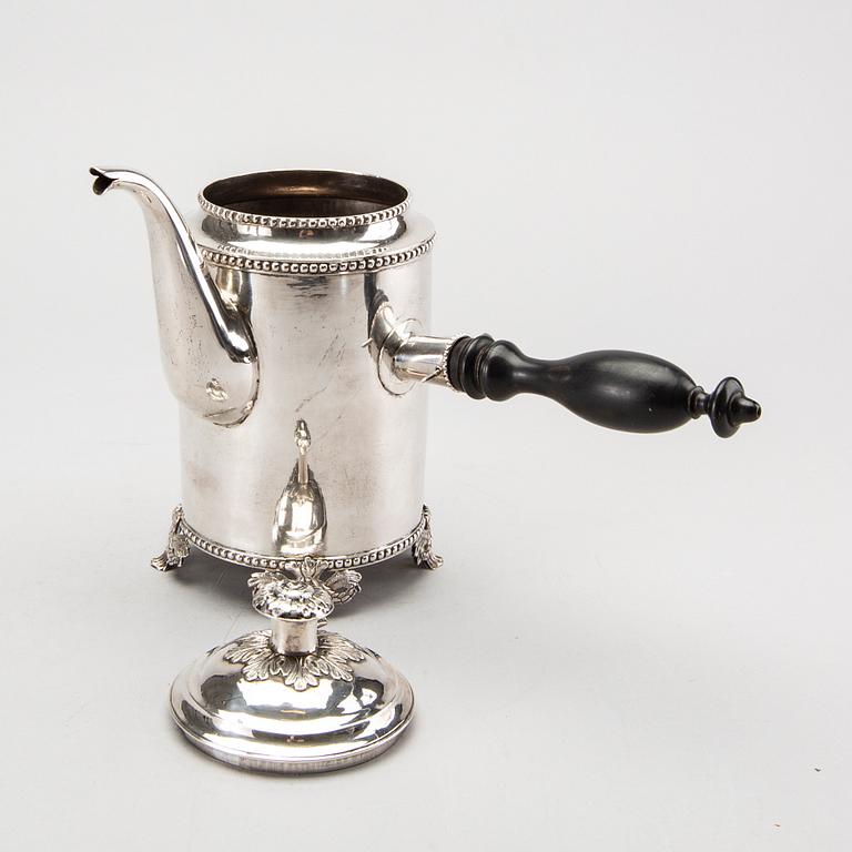 LARS BIUGG kaffekanna silver Jönköping 1786 gustaviansk.