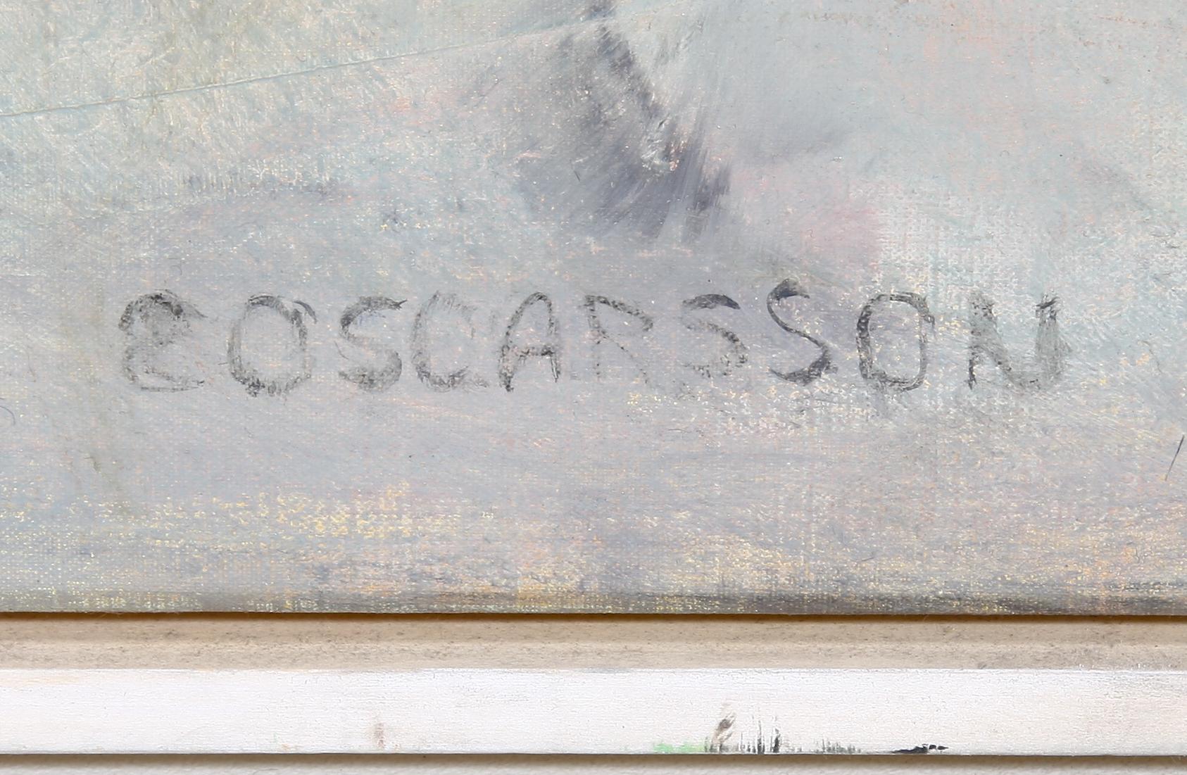 ELISABETH OSCARSSON, olja på duk. Sign.
