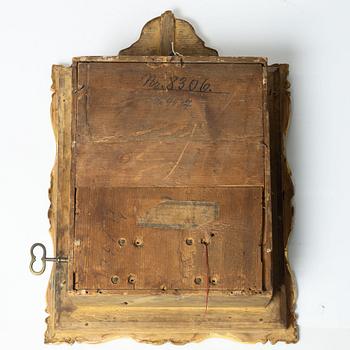 A wall clock, Germany/Austria, second half of the 19th Century.