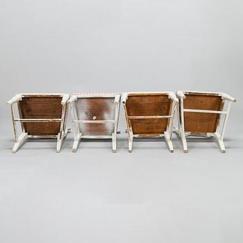 Four early 19th century chairs 'Bellman chairs'.