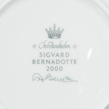 An 86-piece 'Marianne Royal Blue' porcelain dinner service, Christineholm, Millennium series 2000.