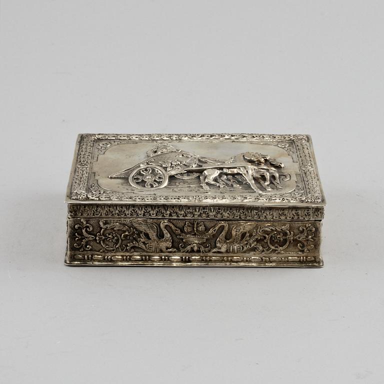 SKRIN, silver, 1800-talets slut. Vikt 202 g.