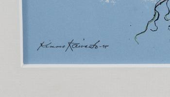 KIMMO KAIVANTO, serigrafia, signeerattu ja päivätty -95, numeroitu 34/40.