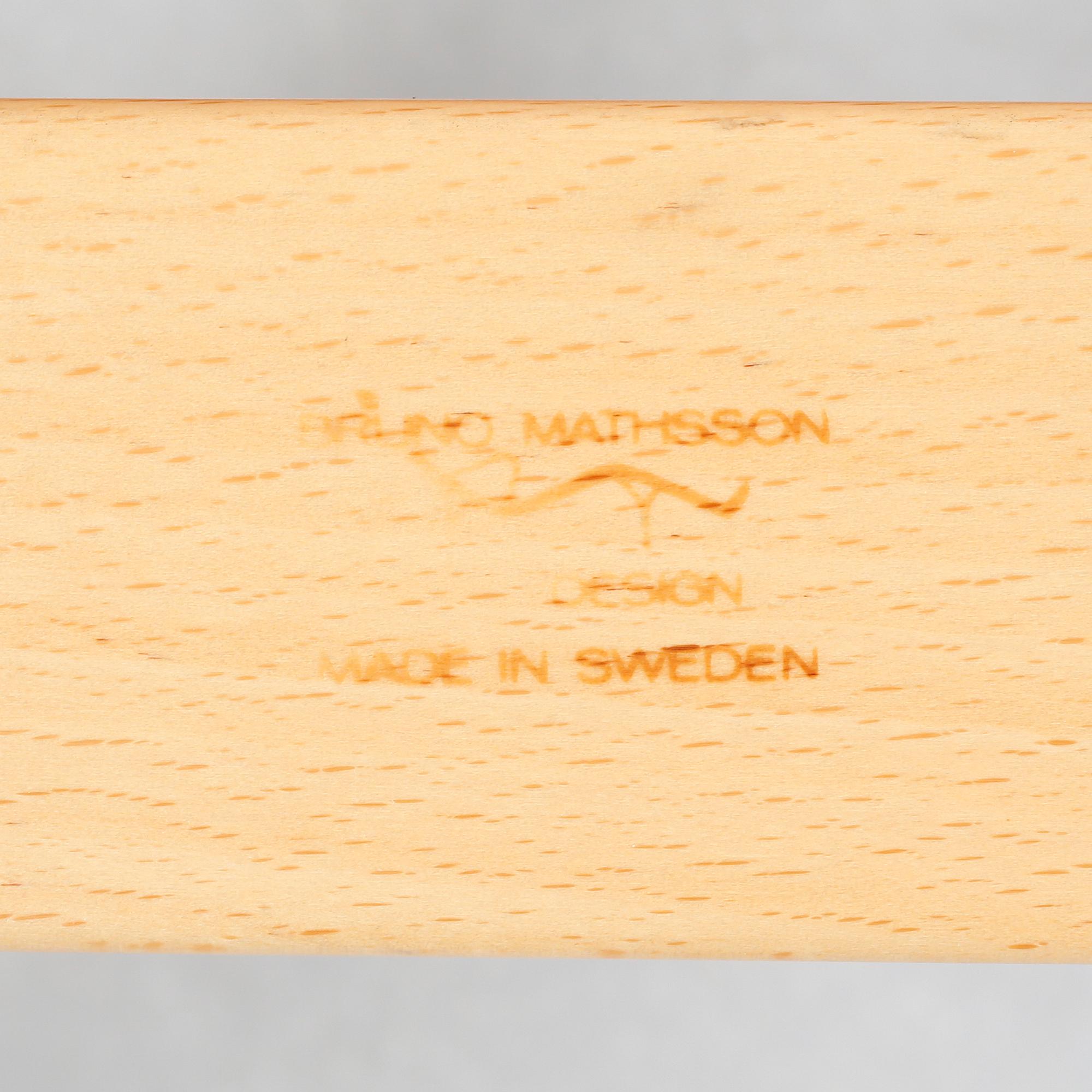 A "Mina" armchair by Bruno Mathsson, Mathsson International, 1995.