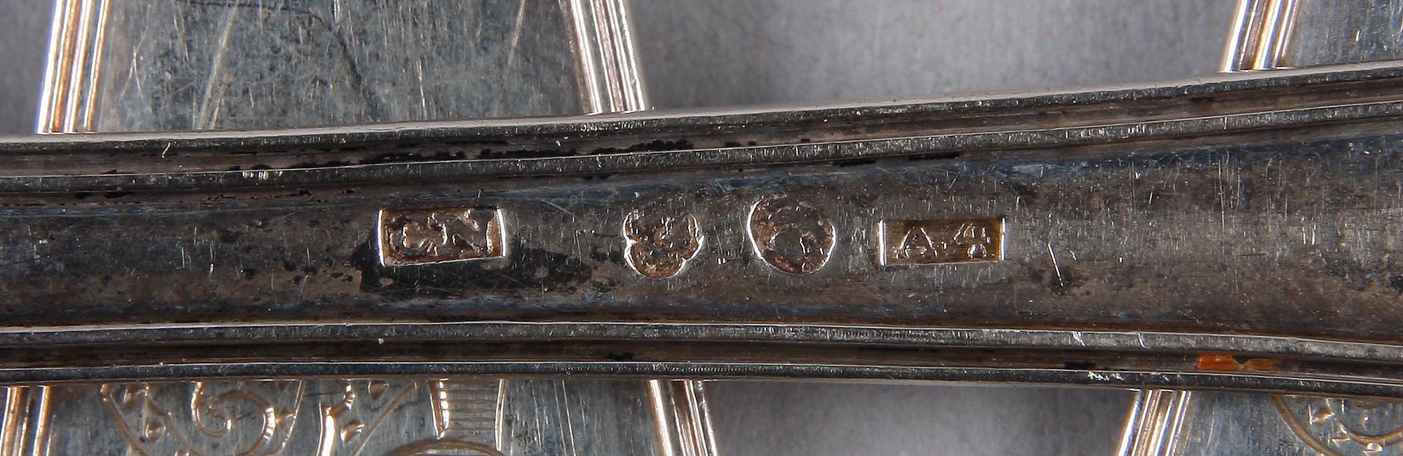 MATSKEDAR, 5 st, silver, Christoffer Nordin, Hudiksvall 1831.