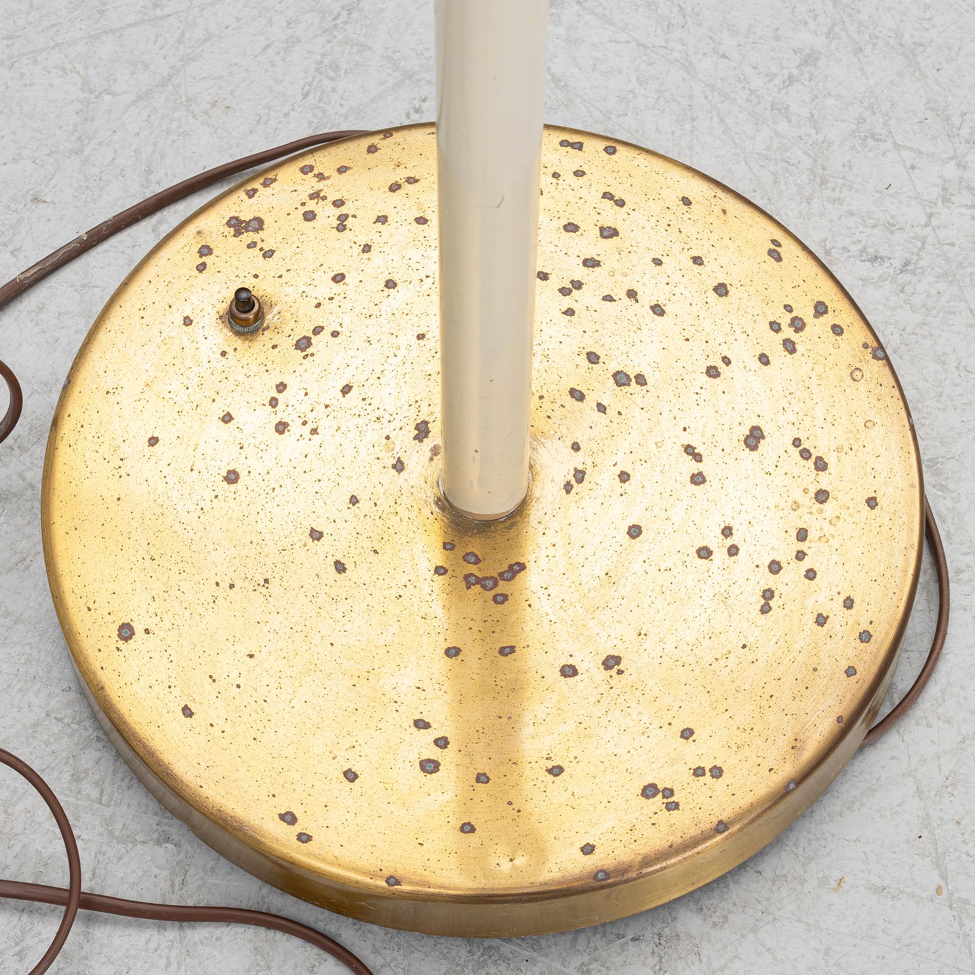 Bo Notini, a Swedish Modern floor lamp, Glössner & Co, Stockholm, 1940s.