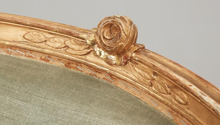 BADKARSSOFFA, gustaviansk stil, 1900-talets första hälft.