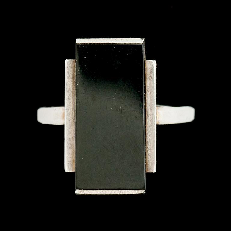 RING, silver. Wiwen Nilsson, Lund. 1934. Tot 6 g.