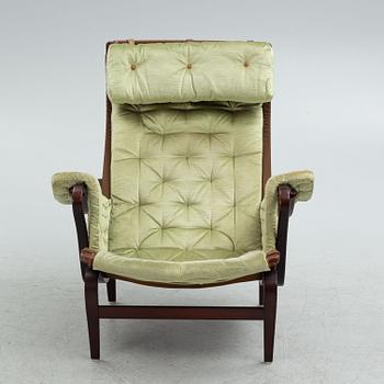 Bruno Mathsson, a 'Pernilla' armchair with ottoman, Dux.