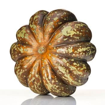 Hans Hedberg, a faience sculpture of a pumpkin, Biot, France.