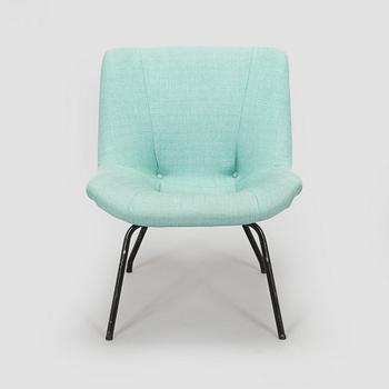 Carl Gustaf Hiort af Ornäs, nojatuoli, "Lehti", valmistaja Puunveisto Oy - Träsnideri Ab, 1900-puoliväli.