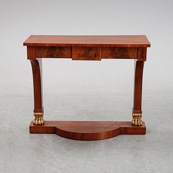 A Swedish Empire console table, first half of the 19th Century.