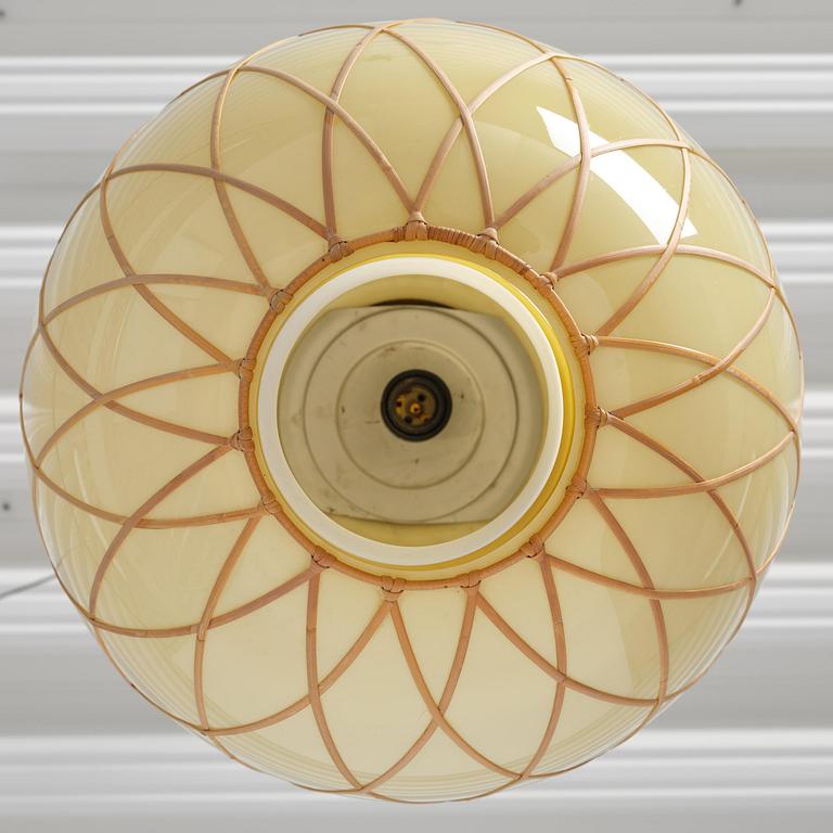 Harald Notini, a pair of ceiling lamps model 11555, Arvid Böhlmarks Lampfabrik, Stockholm, 1940s.
