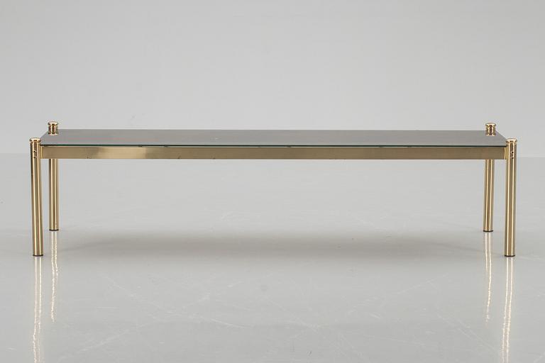 SIDOBORD, mässing och plexi, 70-tal.