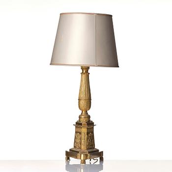 A Russian Empire ormolu lamp, ca 1830's.