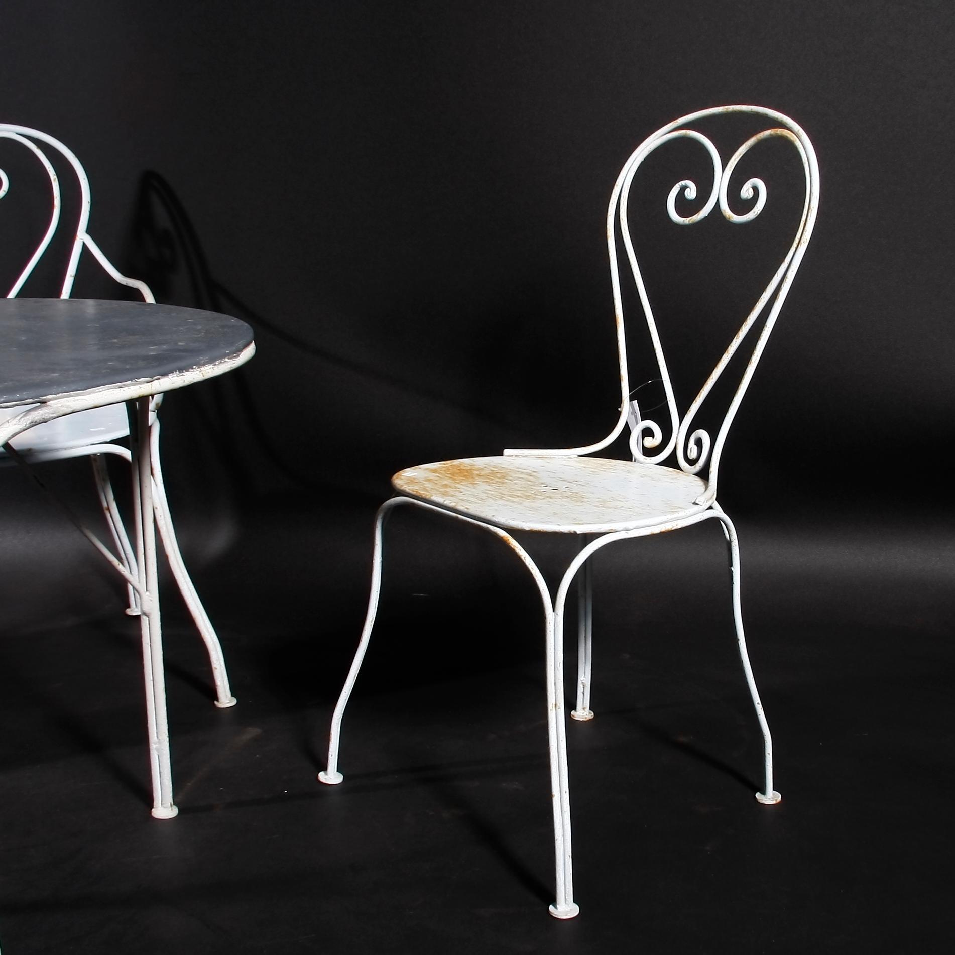 TRÄDGÅRDSMÖBEL, 3 delar. Järn.