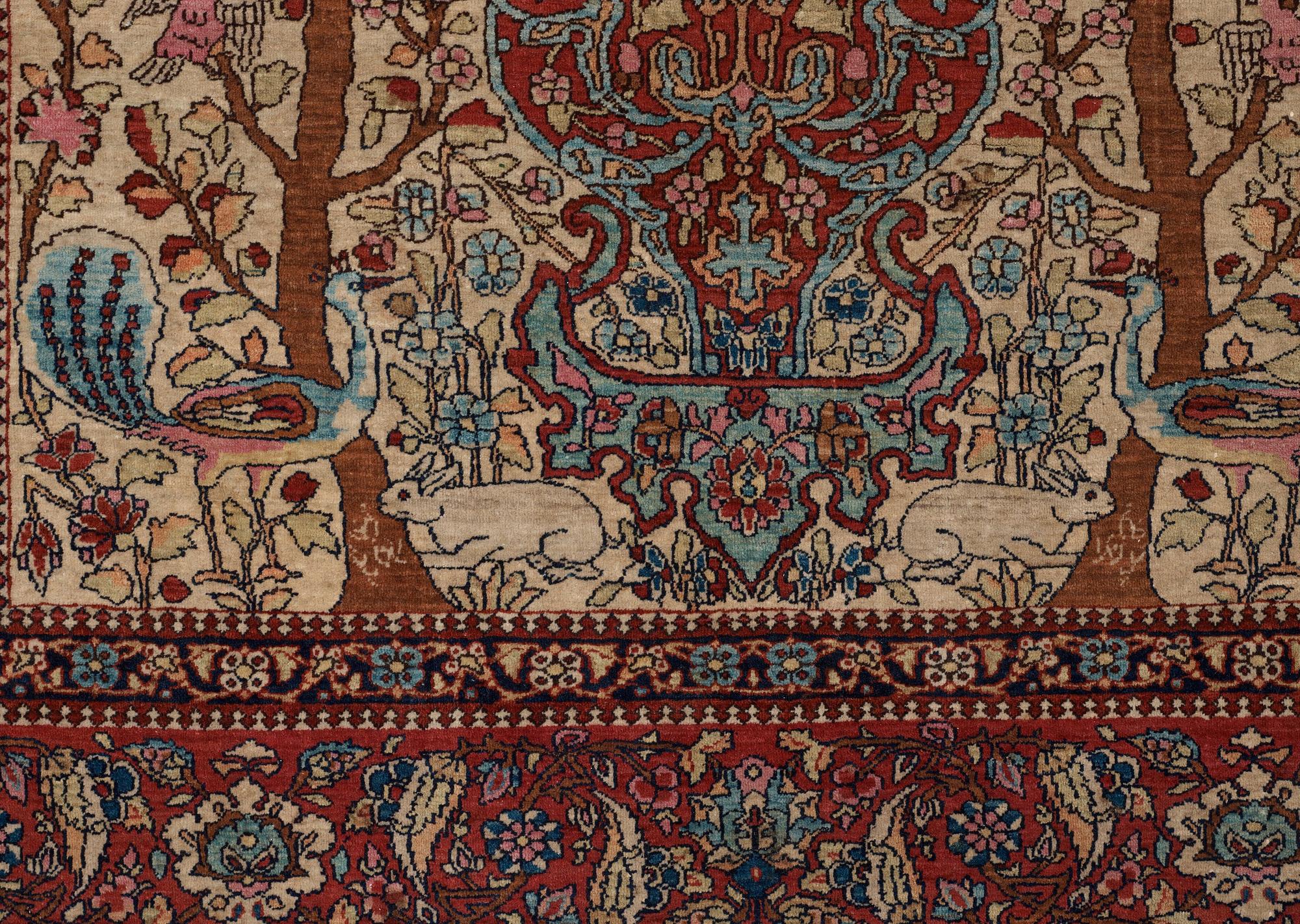 SEMI-ANTIQUE ESFAHAN. 214,5 x 140,5 cm.