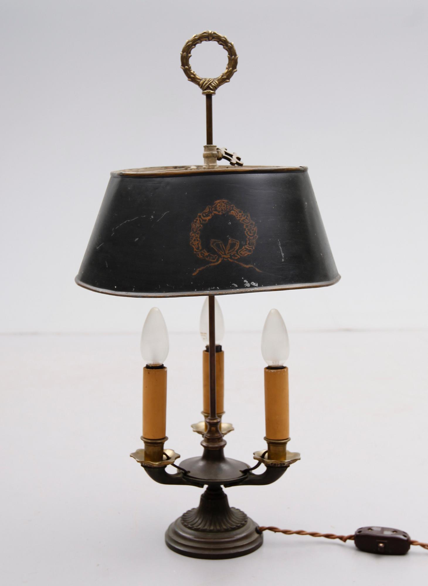 BUILOTTELAMPA,, gustaviansk stil, 1900-tal.