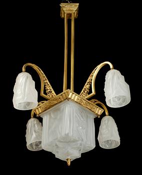 TAKLAMPA, jugend, tidigt 1900-tal. Höjd ca 95 cm.