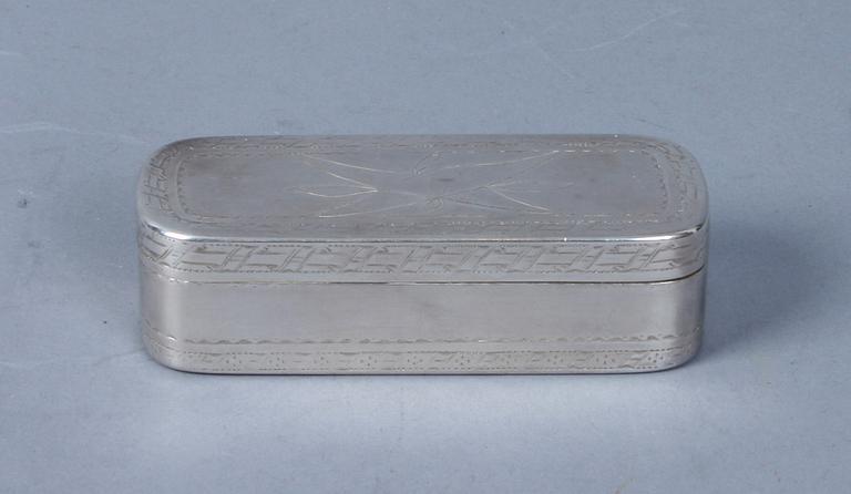 DOSA, silver, Nils Hellberg, Stockholm, 1797.
