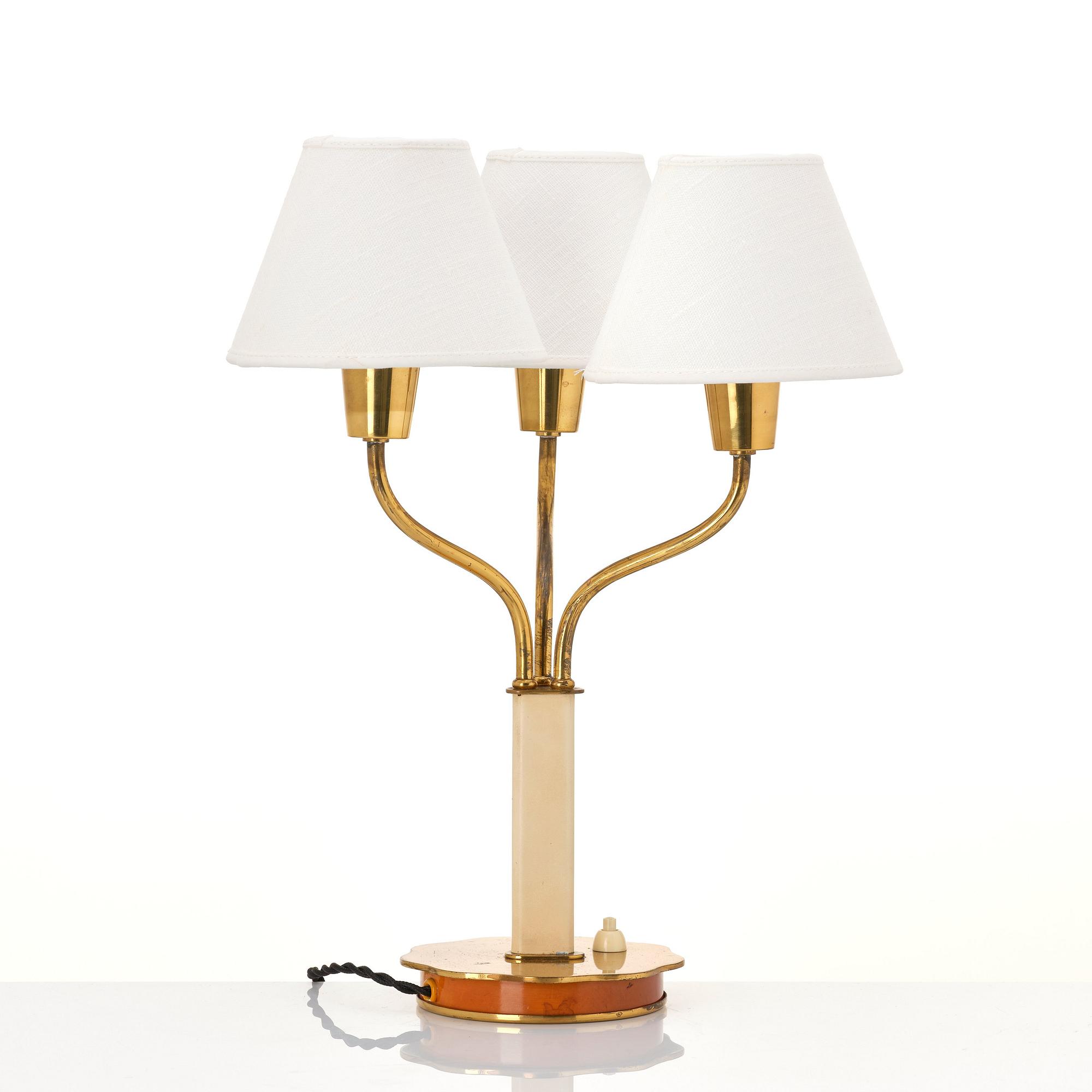 Harald Notini, a table lamp, model '15484', Arvid Böhlmarks Lampfabrik, Sweden, 1940s.